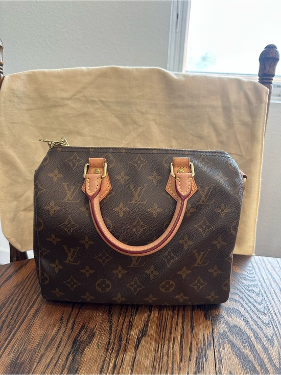 Louis Vuitton Handbags - Louis Vuitton Brown Monogram Speedy Bandouliere 25